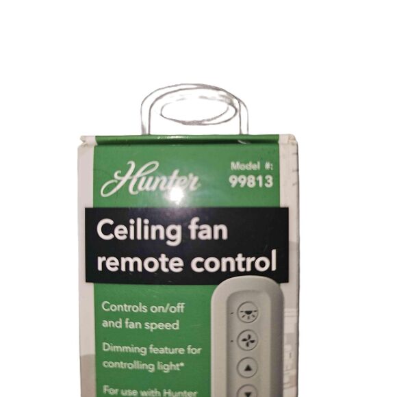 Universal Remote Ceiling Fan Hunter Matte Black Control 3 Speeds Dimming remote - Picture 6 of 10
